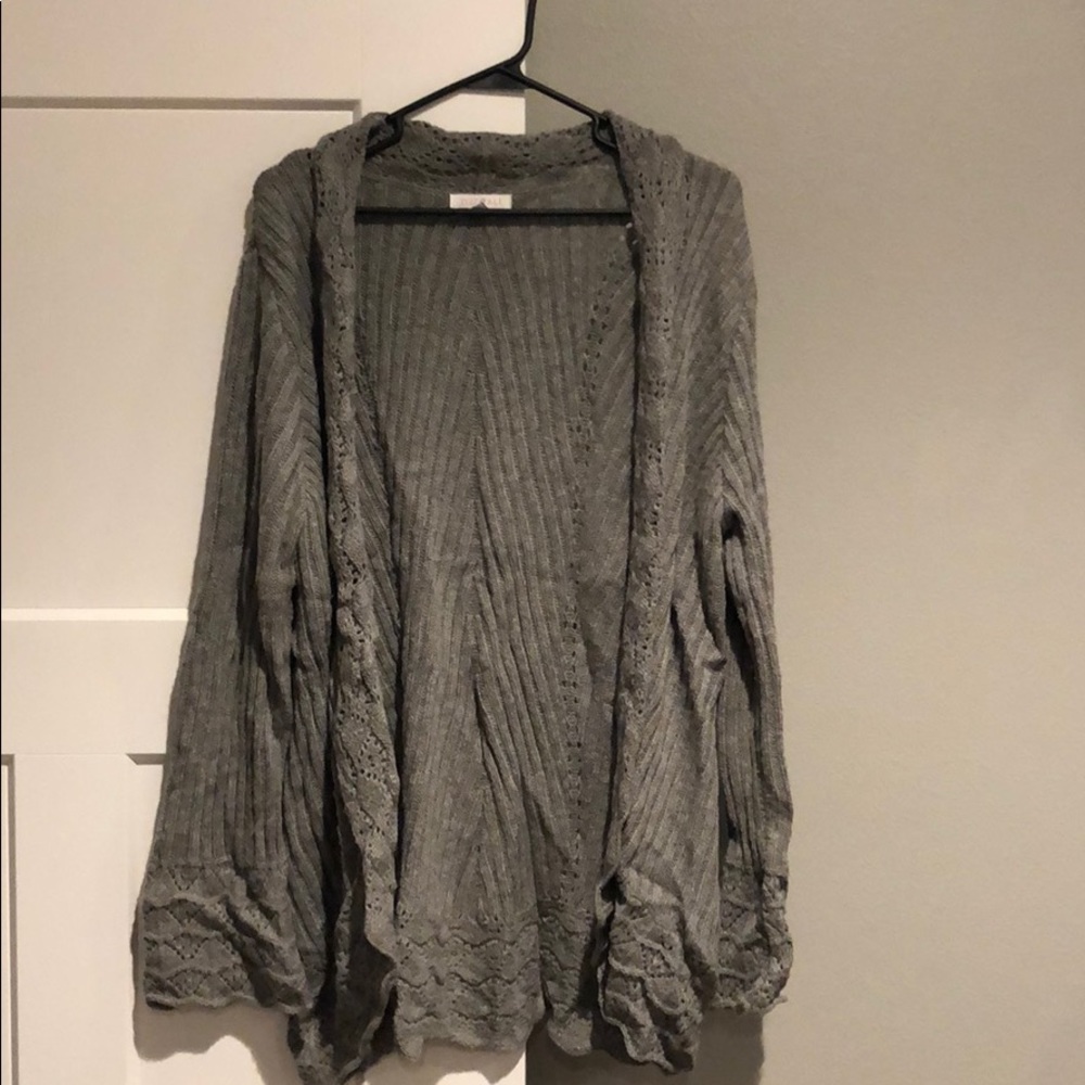 Ladies gray cardigan size XL